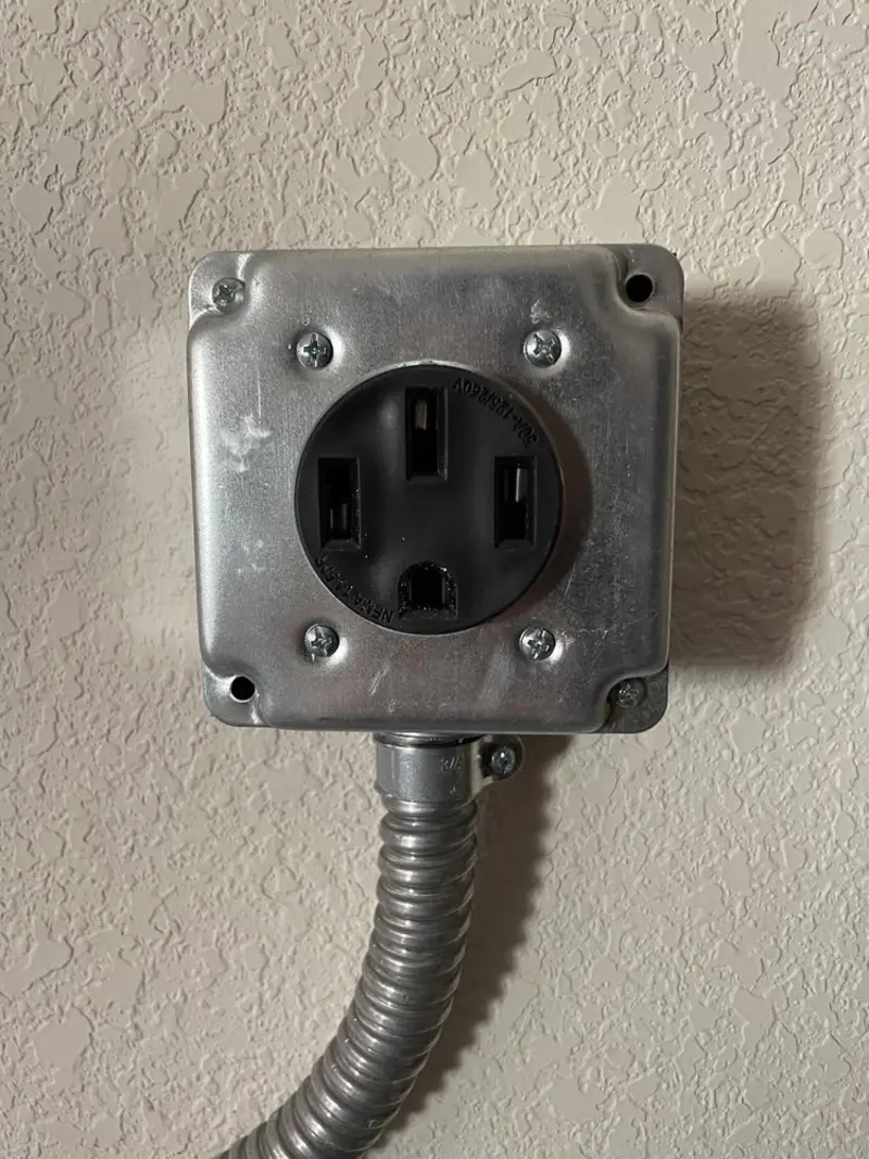 NEMA 14-50 outlet installed for Smart Home Electrical in Lee